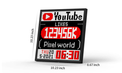 Цифровая рамка часы Divoom Pixoo 64